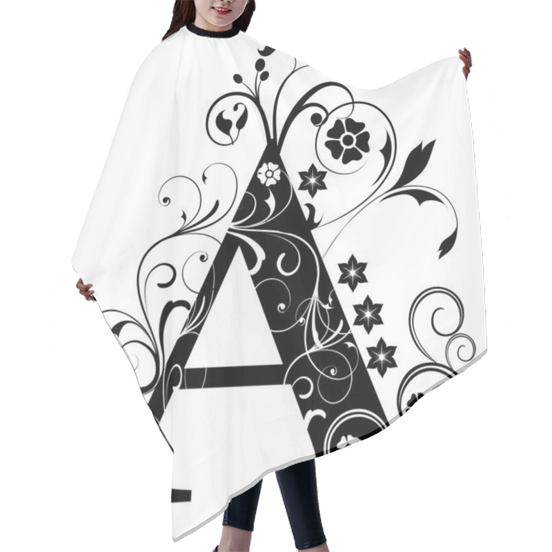 Personality  Letter Capital A Hair Cutting Cape