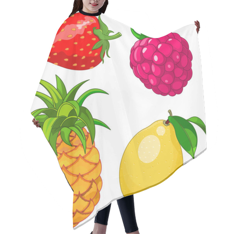 Personality  Cartoon Fruit Set Hair Cutting Cape