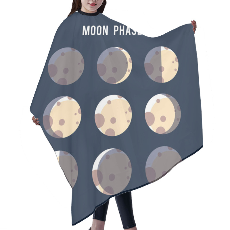 Personality  Phases Of Moon Light Hair Cutting Cape