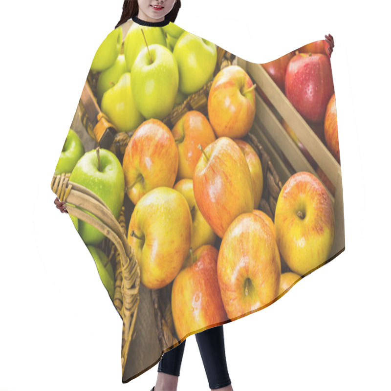 Personality  Variety Of Organic Apples Hair Cutting Cape