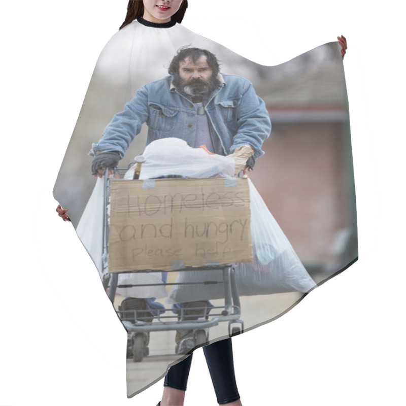 Personality  Homeless Hair Cutting Cape