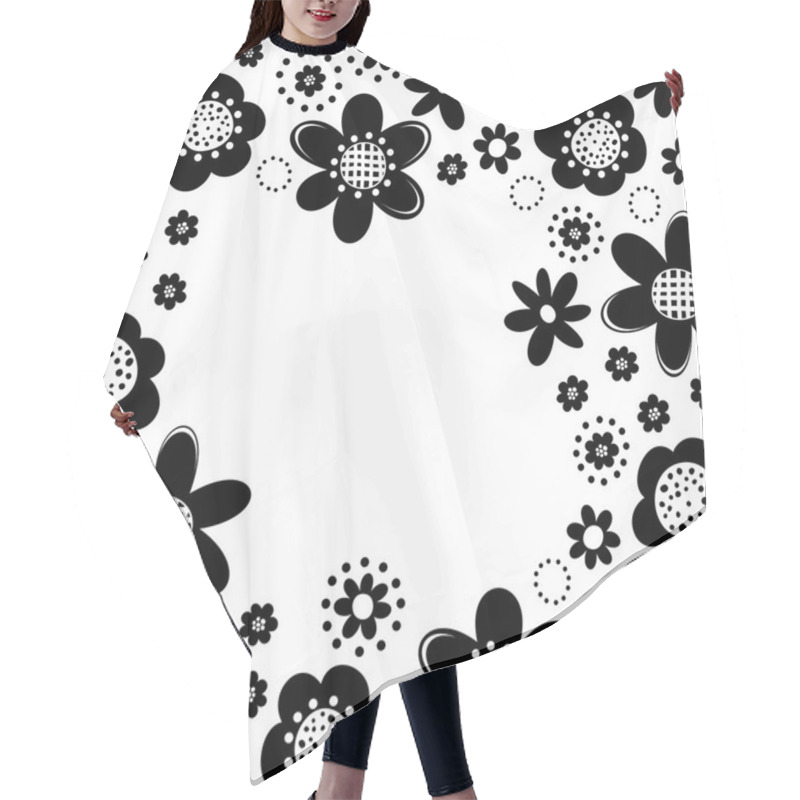 Personality  Botanical Pattern Hair Cutting Cape