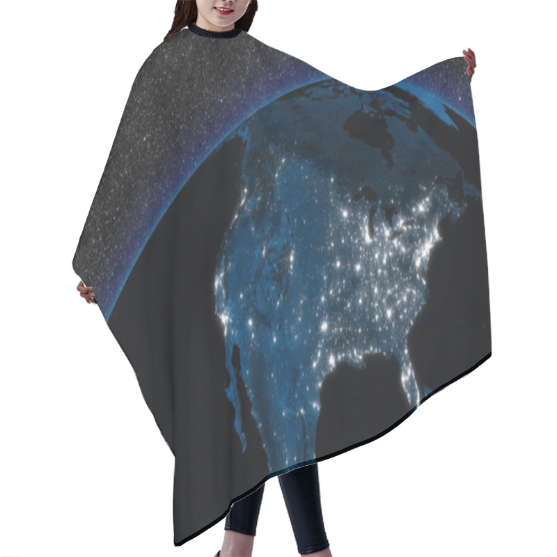 Personality  Night In North America Hair Cutting Cape