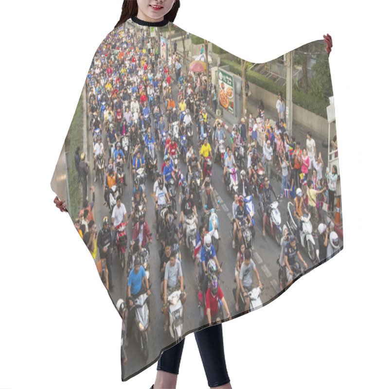 Personality  Motorcycle Traffic Jam Hair Cutting Cape