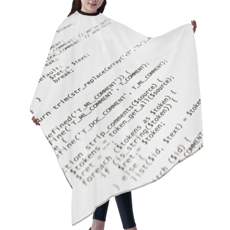 Personality  Php Programming Code Print Hair Cutting Cape