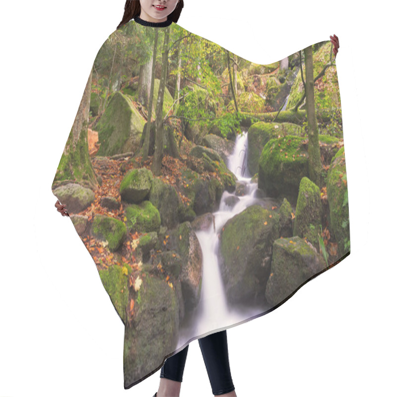 Personality  Gertelsbacher Waterfalls In Autumn, Black Forest, Germany Hair Cutting Cape