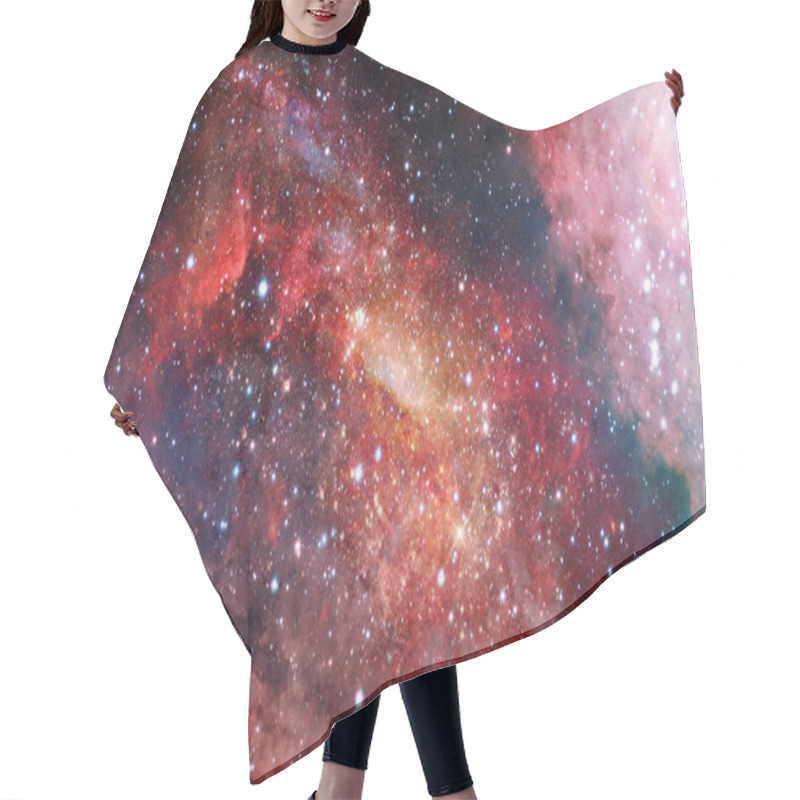 Personality  Nebula And Galaxies In Space. Elements Of This Image Furnished By NASA. Hair Cutting Cape