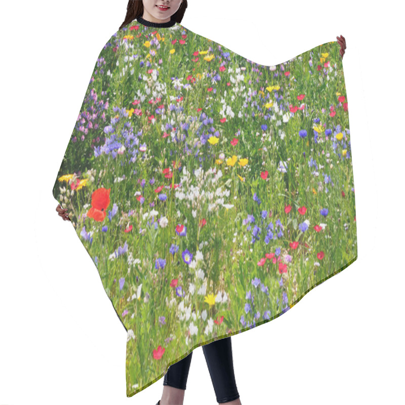 Personality  Wildflower Meadow In Full Bloom. Hair Cutting Cape