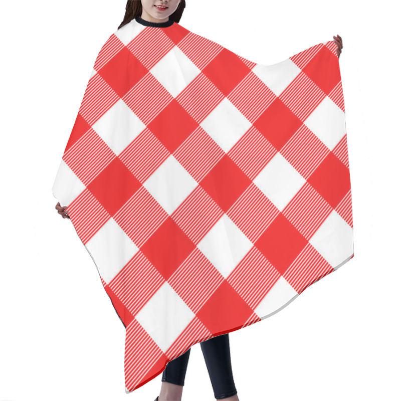 Personality  Tablecloth Pattern Red Hair Cutting Cape