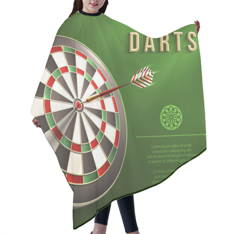 Personality  Darts Board Background Hair Cutting Cape