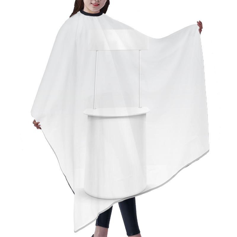 Personality  Vector Blank Exhibition Trade Stand Hair Cutting Cape