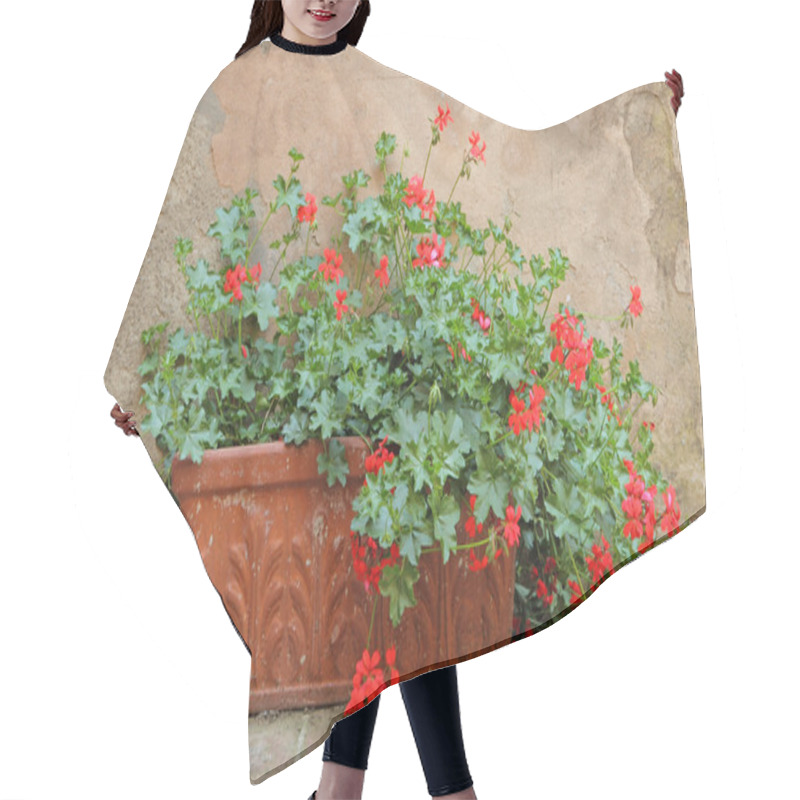 Personality  Bright Red Flowers Hair Cutting Cape