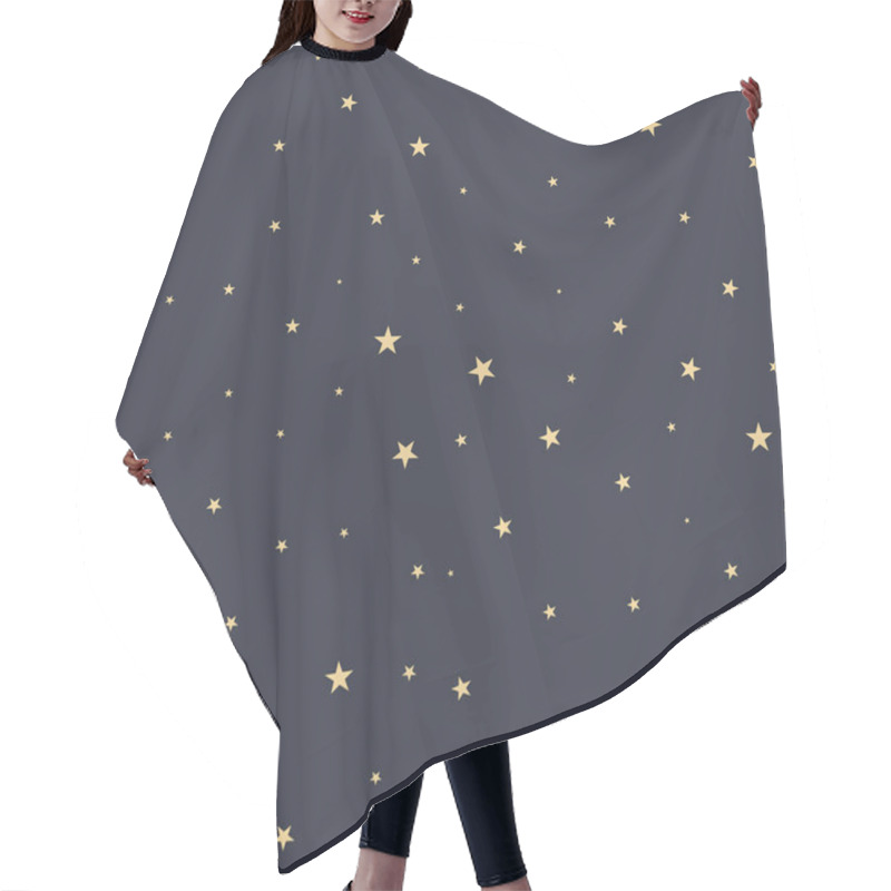 Personality  Seamless Pattern With Night Sky And Stars, Space Seamless Background Hair Cutting Cape