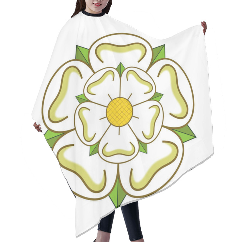 Personality  White Rose Of York Symbolises The County Of Yorkshire Hair Cutting Cape