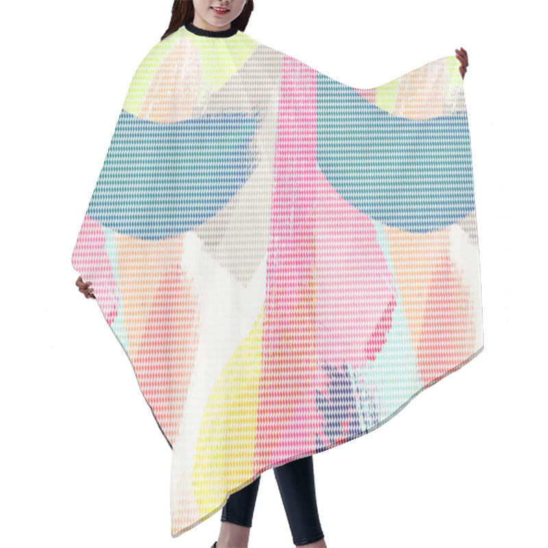 Personality  Geometry Texture Classic Modern Repeat Pattern Hair Cutting Cape