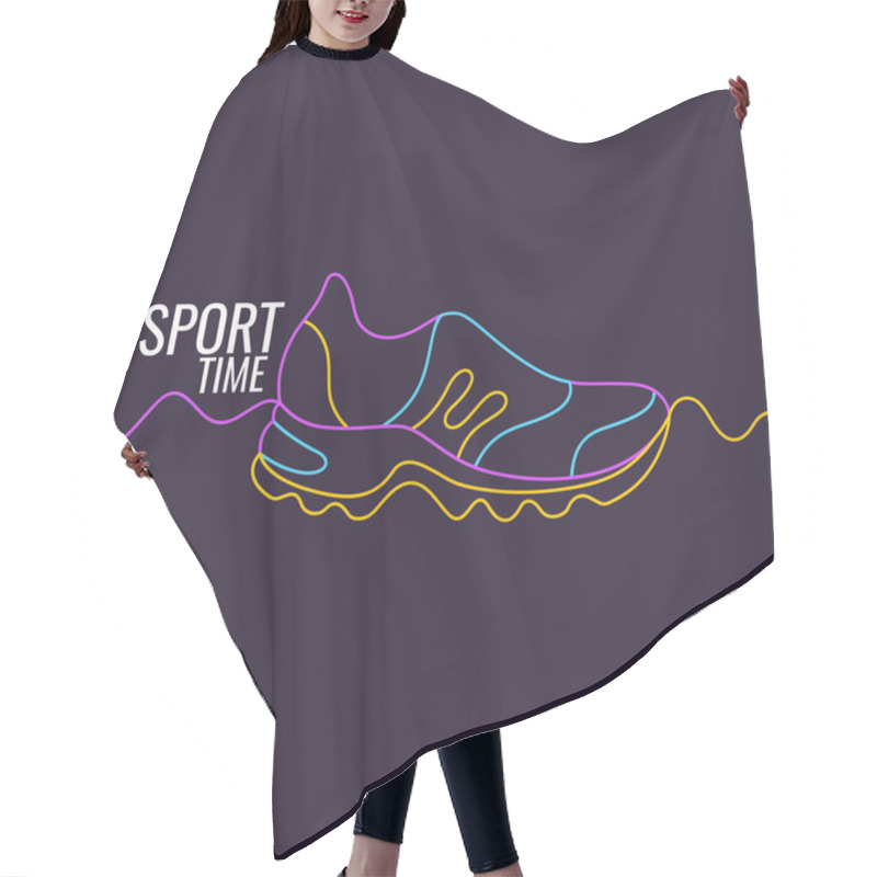 Personality  Modern Poster For Sports. Hair Cutting Cape