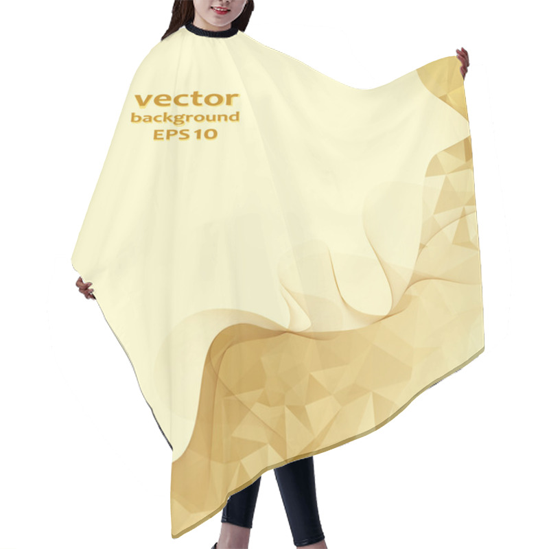 Personality  Gold Crystal Abstract Pattern. Business Design Hair Cutting Cape