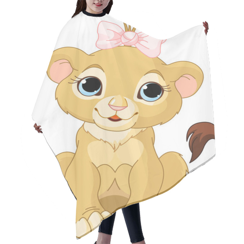 Personality  Lion Girl Cub Hair Cutting Cape