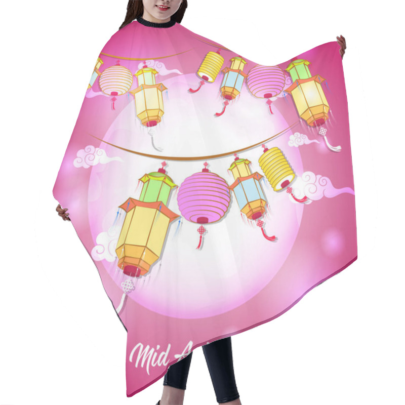 Personality  Traditional Background For Traditions Of Chinese Mid Autumn Festival Or Lantern Festival Hair Cutting Cape