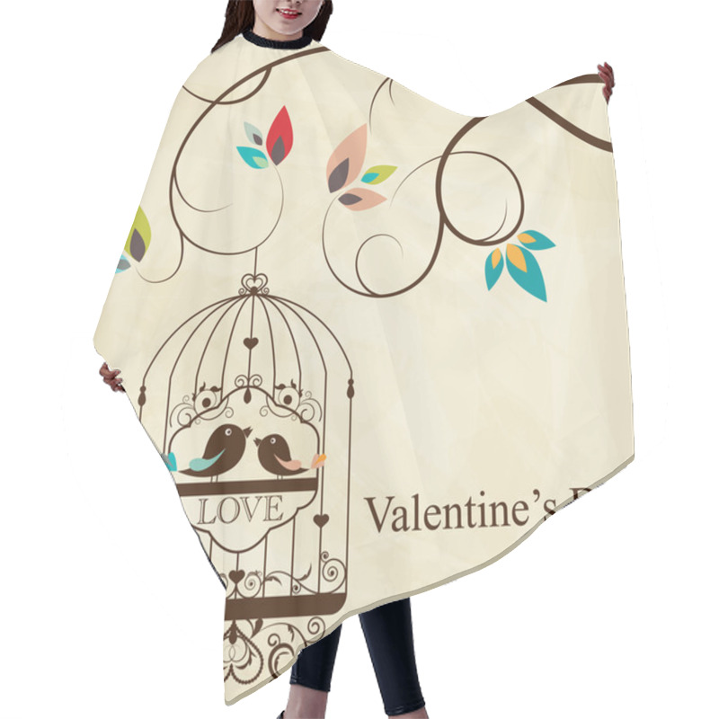 Personality  Bird Cage Hair Cutting Cape