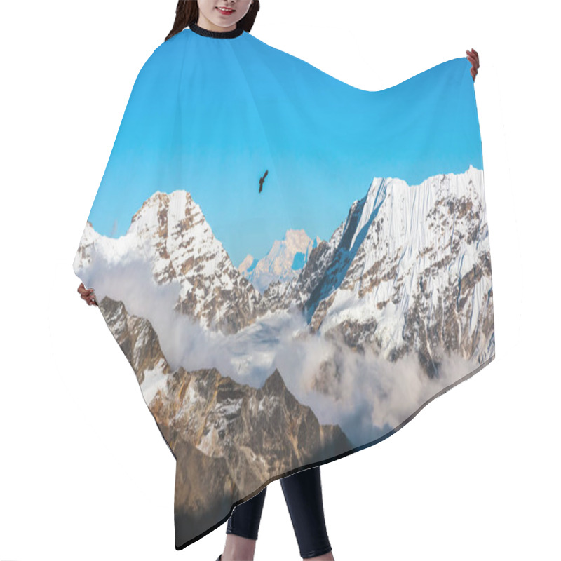 Personality  Valley And Mountains In Nepal Hair Cutting Cape