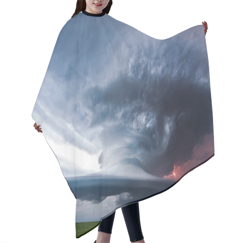 Personality  Dark Storm Clouds Hair Cutting Cape