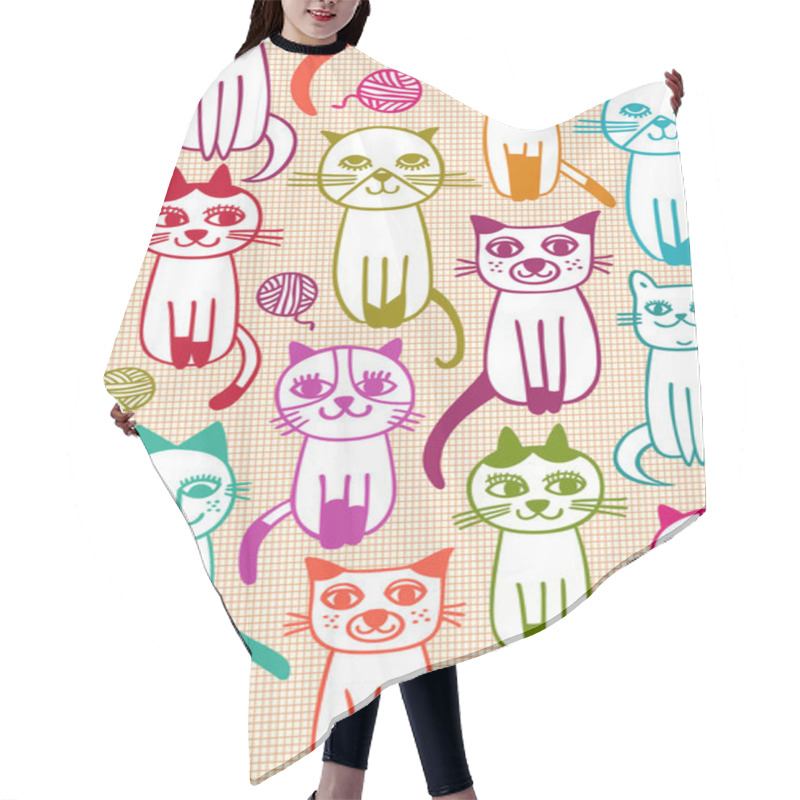 Personality  Cats  Pattern Hair Cutting Cape