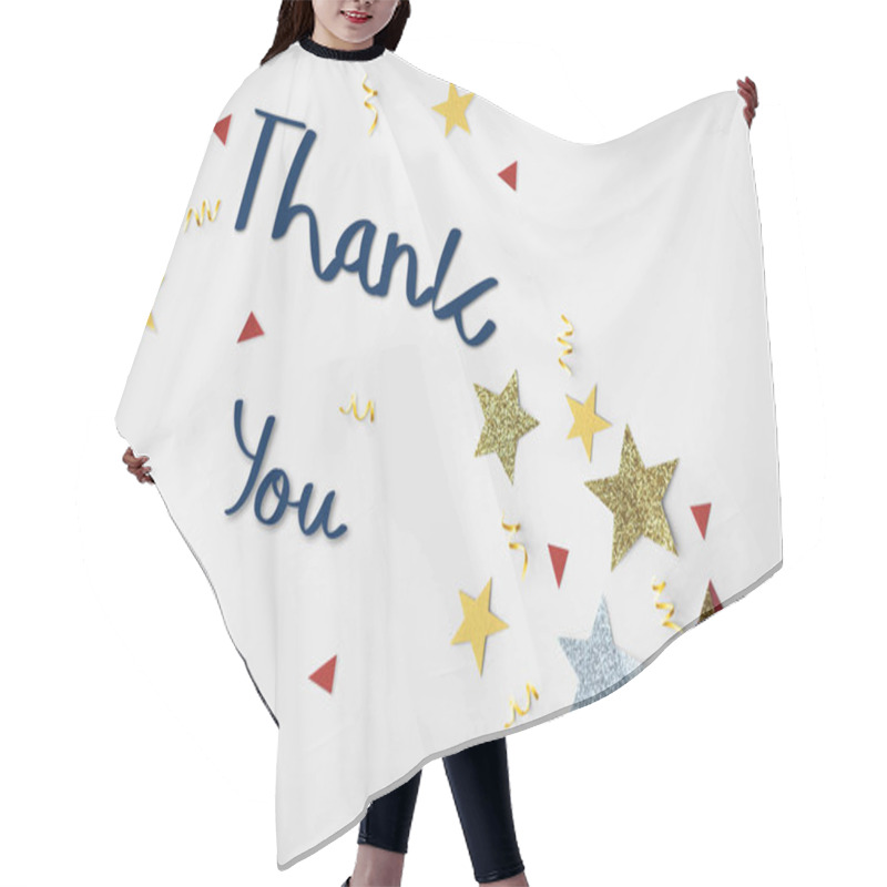 Personality  Celebration Card Writing Concept Hair Cutting Cape