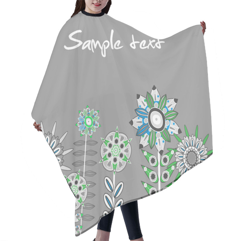 Personality  Abstract Floral Background Hair Cutting Cape