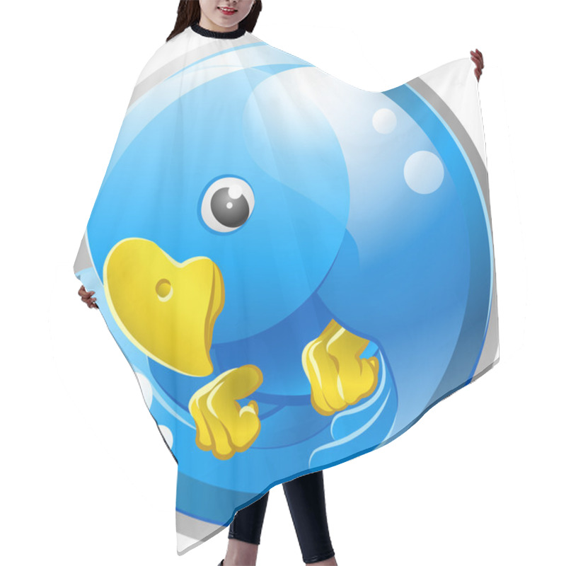 Personality  Blue Bird Twitter Ing Icon Hair Cutting Cape