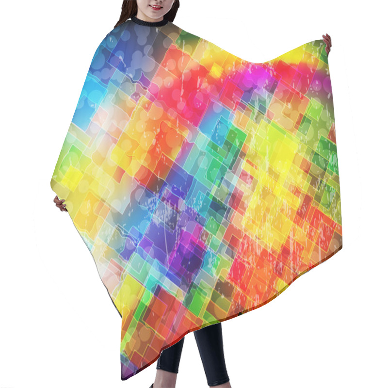 Personality  Spectral Squares Hair Cutting Cape