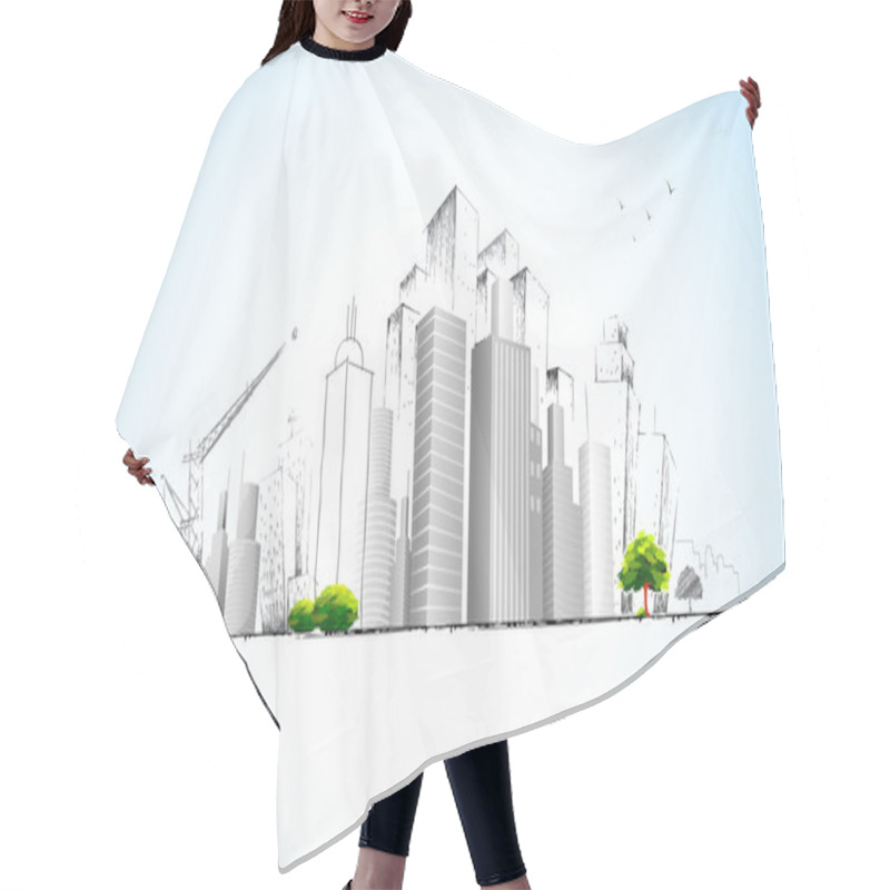 Personality  Architectural Plan Hair Cutting Cape