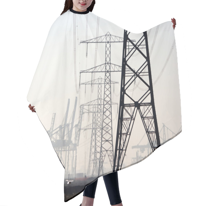 Personality  Electricity Poles Hair Cutting Cape