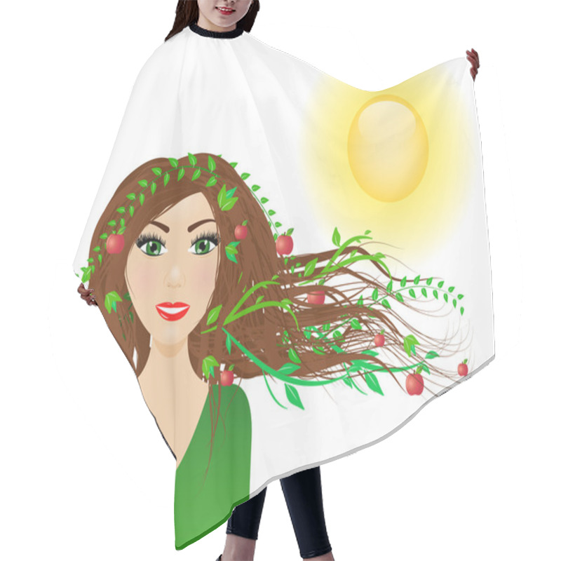 Personality  Summer Female Character Hair Cutting Cape