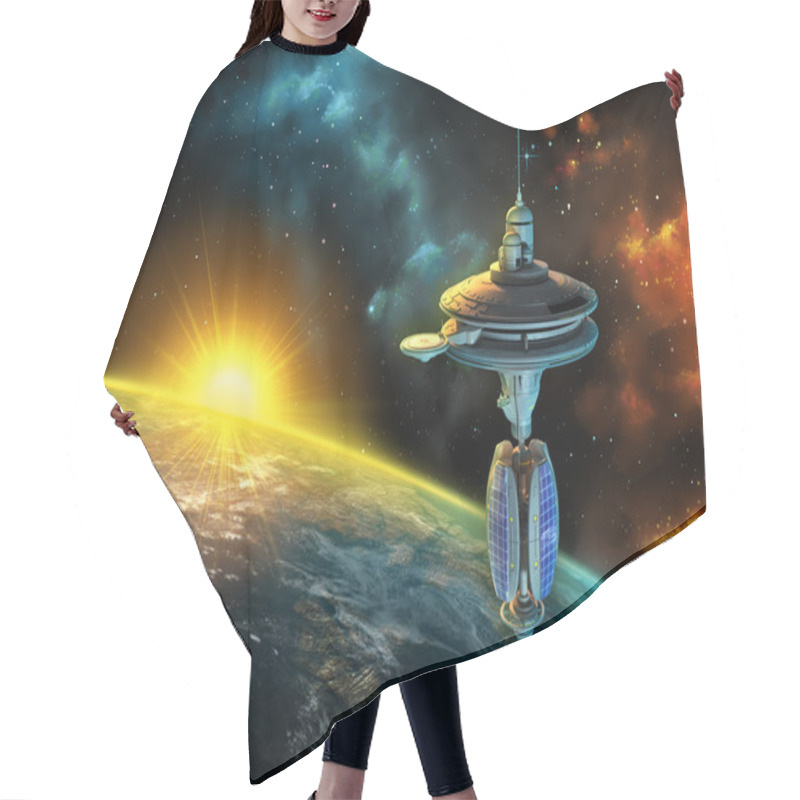 Personality  Space Station Hair Cutting Cape