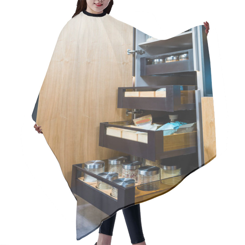 Personality  Kitchen Cupboard For Food Storage Hair Cutting Cape