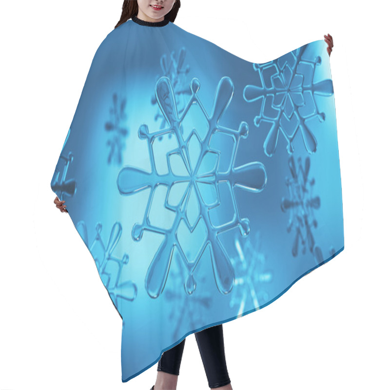 Personality  Snowflakes. Hair Cutting Cape