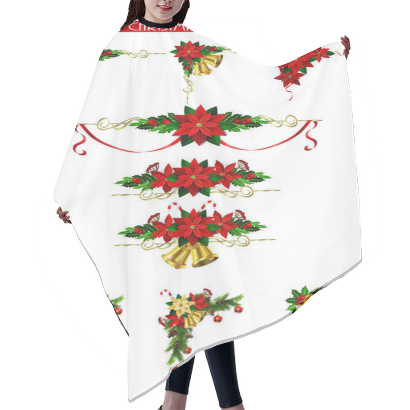 Personality  Christmas Elements For Your Designs Hair Cutting Cape