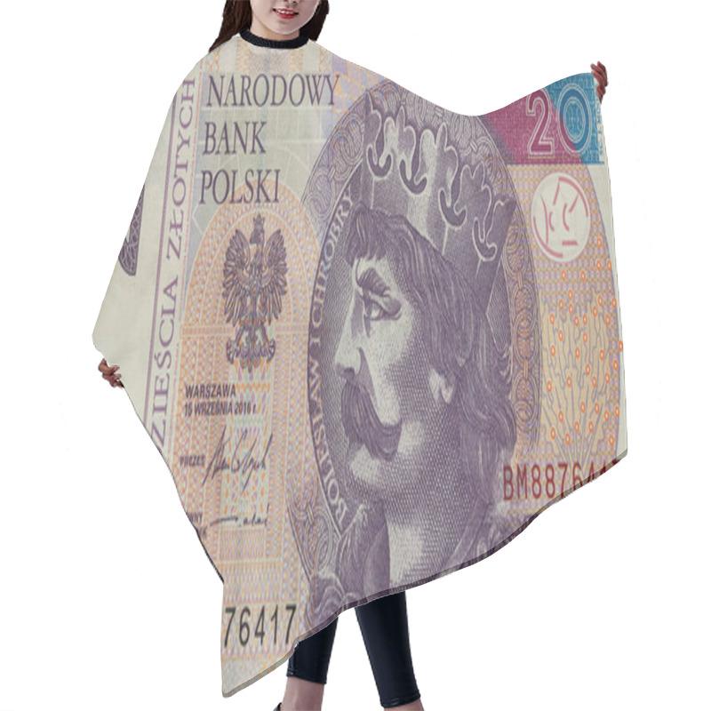 Personality  Obverse Of 20 Polish Zloty Banknote For Design Purpose Hair Cutting Cape