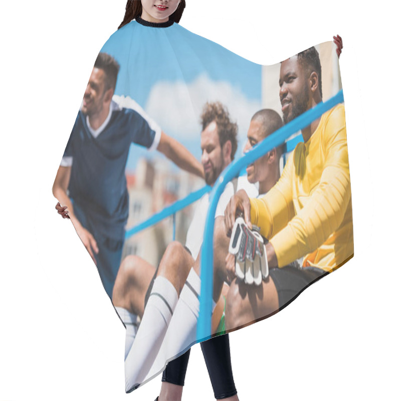 Personality  Multicultural Soccer Team Hair Cutting Cape