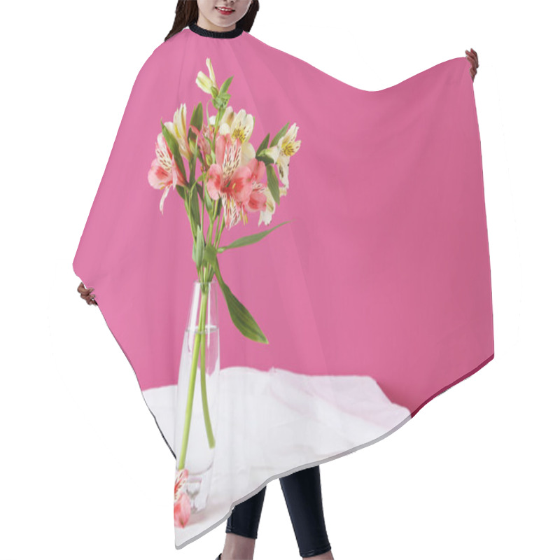 Personality  Beautiful Alstroemeria Flowers  Hair Cutting Cape