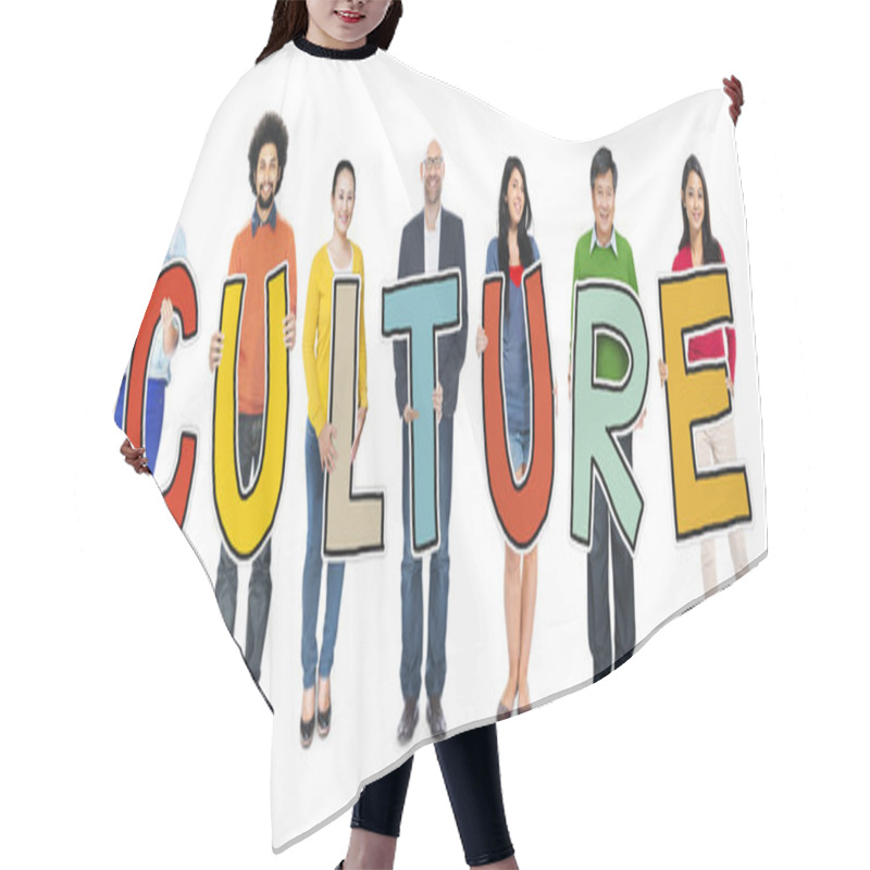 Personality  People Holding Word Culture Hair Cutting Cape