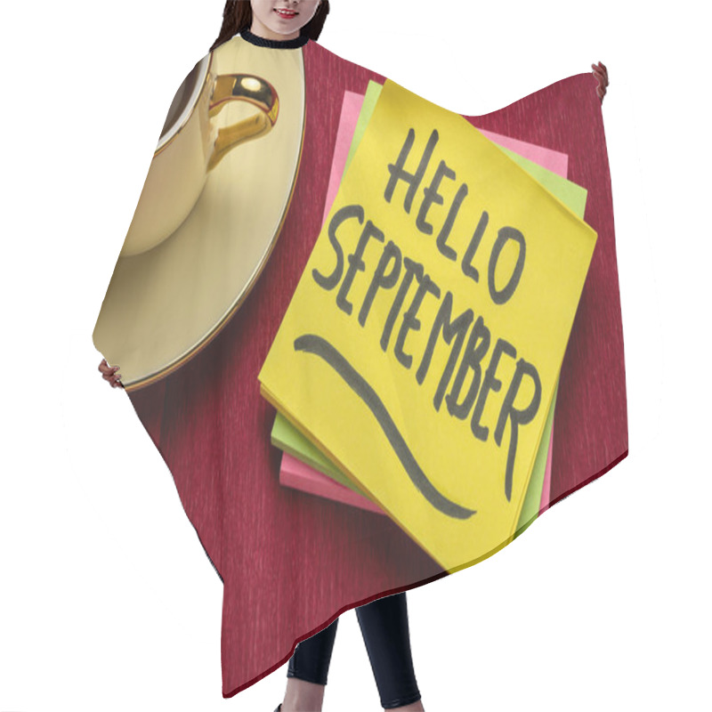 Personality  Hello September Welcome Note Hair Cutting Cape