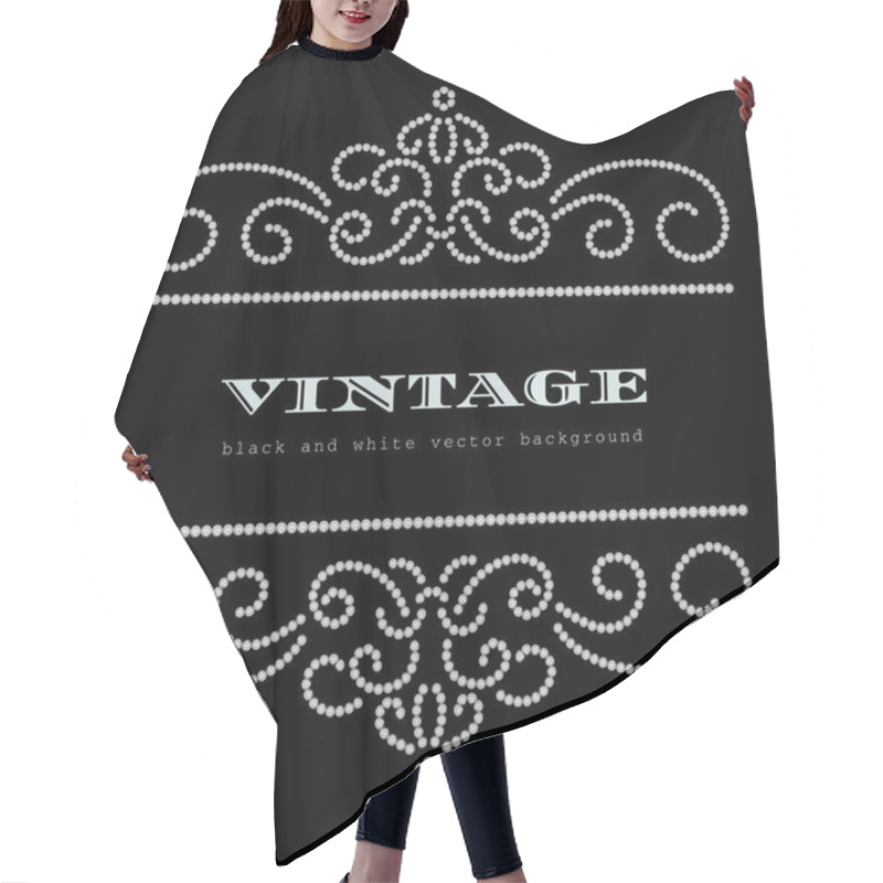 Personality  Diamond Frame Pattern Hair Cutting Cape