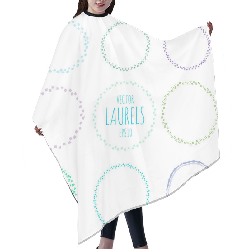 Personality  Collection Of Laurels And Round Wreaths Hair Cutting Cape