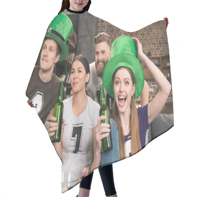 Personality  Friends Celebrating St Patricks Day Hair Cutting Cape