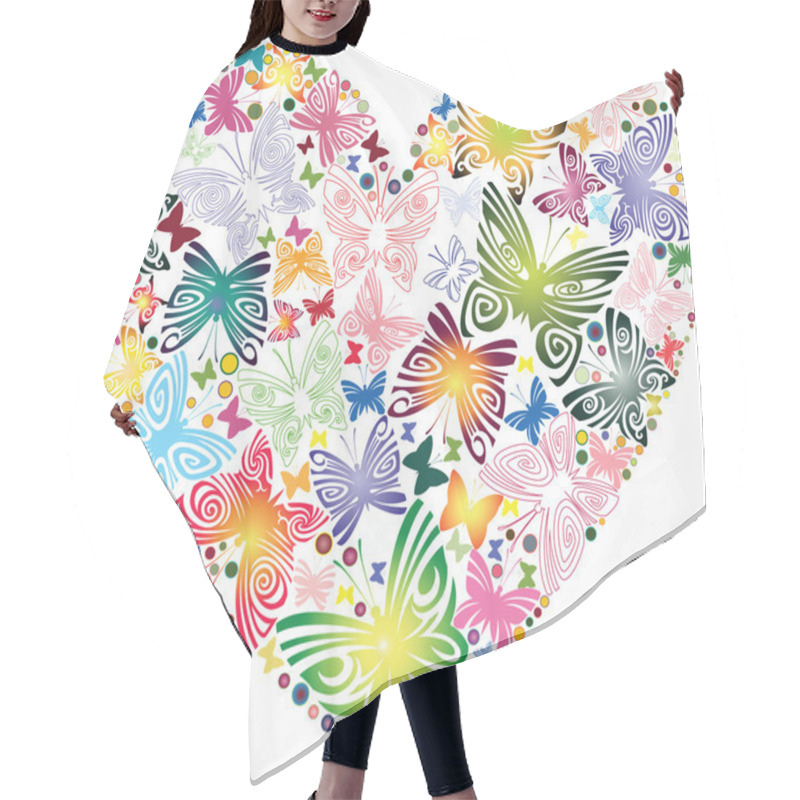 Personality  Heart Of The Butterflies Hair Cutting Cape