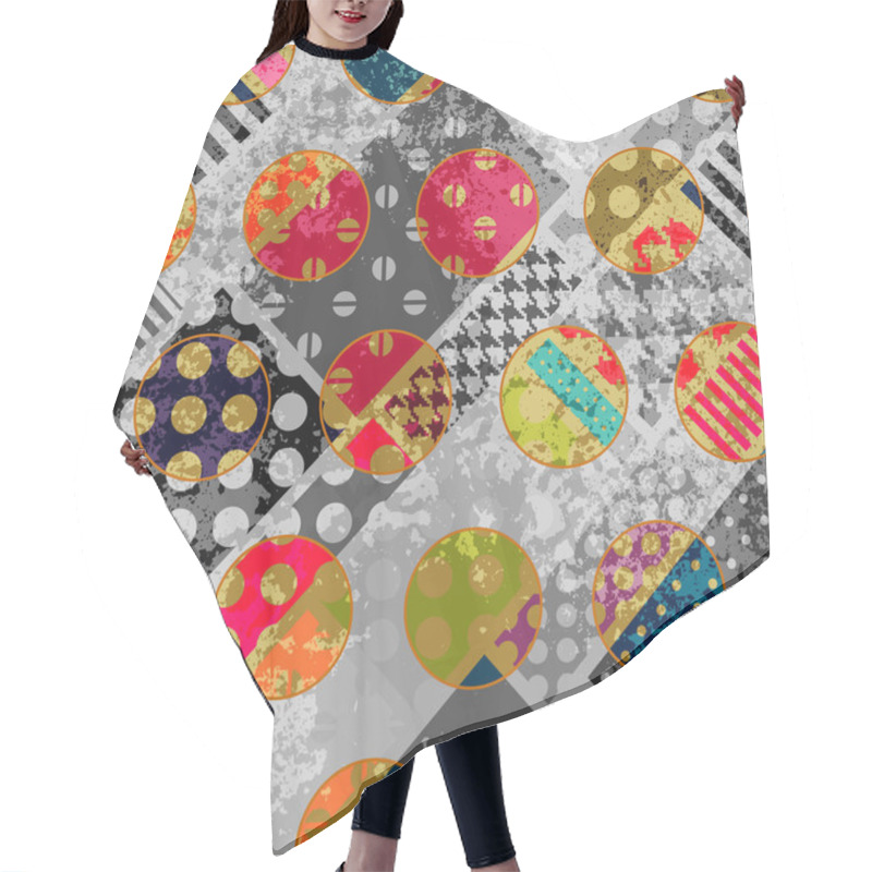 Personality  Abstract Polka Dots Background Hair Cutting Cape