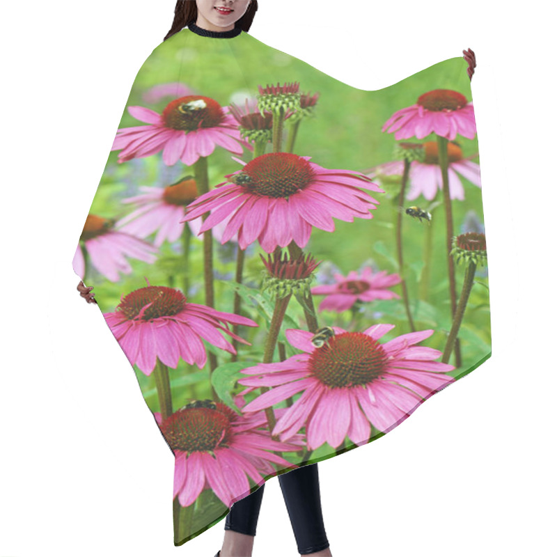 Personality  Close Up Of Beautiful Flower Meadow  Hair Cutting Cape