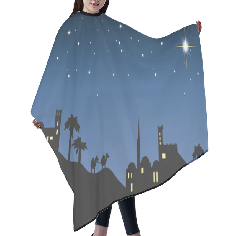 Personality  Background Night Bethlehem Hair Cutting Cape